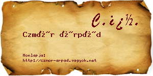 Czmór Árpád névjegykártya